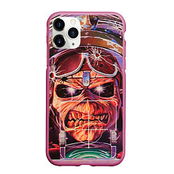 Чехол iPhone 11 Pro матовый Iron Maiden: Dead Rider, цвет: 3D-малиновый