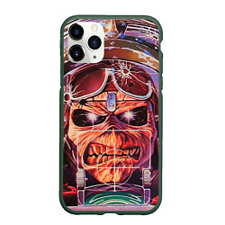 Чехол iPhone 11 Pro матовый Iron Maiden: Dead Rider, цвет: 3D-темно-зеленый