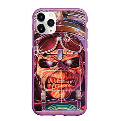 Чехол iPhone 11 Pro матовый Iron Maiden: Dead Rider, цвет: 3D-фиолетовый