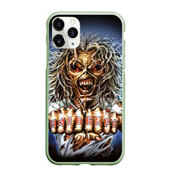 Чехол iPhone 11 Pro матовый Iron Maiden: Maidenfc, цвет: 3D-салатовый