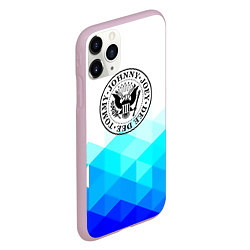 Чехол iPhone 11 Pro матовый Ramones Geomerty, цвет: 3D-розовый — фото 2