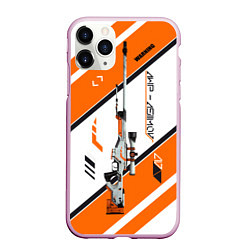 Чехол iPhone 11 Pro матовый CS:GO AWP-Asiimov, цвет: 3D-розовый