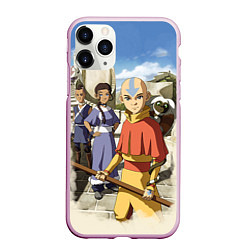 Чехол iPhone 11 Pro матовый Легенда об Аанге, цвет: 3D-розовый