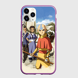 Чехол iPhone 11 Pro матовый Легенда об Аанге, цвет: 3D-фиолетовый
