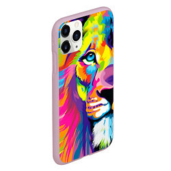 Чехол iPhone 11 Pro матовый Лев: фан-арт, цвет: 3D-розовый — фото 2
