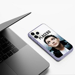 Чехол iPhone 11 Pro матовый Placebo: Brian Molko, цвет: 3D-светло-сиреневый — фото 2