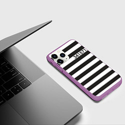 Чехол iPhone 11 Pro матовый Заключенный, цвет: 3D-фиолетовый — фото 2