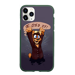 Чехол iPhone 11 Pro матовый Five Nights: I Did It, цвет: 3D-темно-зеленый