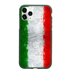 Чехол iPhone 11 Pro матовый Italian, цвет: 3D-темно-зеленый