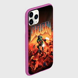 Чехол iPhone 11 Pro матовый DOOM: 1993, цвет: 3D-фиолетовый — фото 2