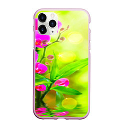 Чехол iPhone 11 Pro матовый Цветы