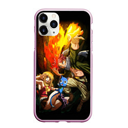 Чехол iPhone 11 Pro матовый Fairy tail, цвет: 3D-розовый