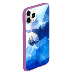 Чехол iPhone 11 Pro матовый Абстракция, цвет: 3D-фиолетовый — фото 2