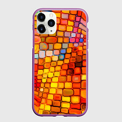 Чехол iPhone 11 Pro матовый Текстуры, цвет: 3D-фиолетовый