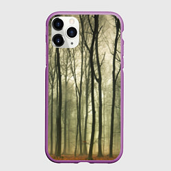 Чехол iPhone 11 Pro матовый Чарующий лес, цвет: 3D-фиолетовый