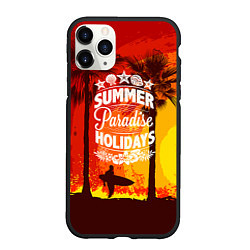 Чехол iPhone 11 Pro матовый Summer Surf 2, цвет: 3D-черный