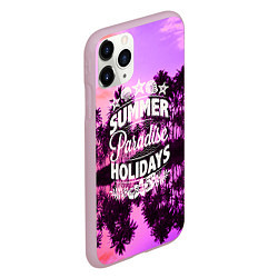 Чехол iPhone 11 Pro матовый Hawaii dream 2, цвет: 3D-розовый — фото 2