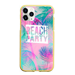 Чехол iPhone 11 Pro матовый Beach Party, цвет: 3D-желтый