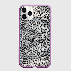 Чехол iPhone 11 Pro матовый White Jaguar, цвет: 3D-фиолетовый