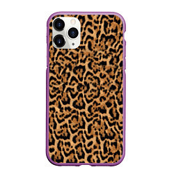 Чехол iPhone 11 Pro матовый Jaguar, цвет: 3D-фиолетовый