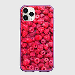 Чехол iPhone 11 Pro матовый Малинки, цвет: 3D-фиолетовый