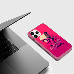 Чехол iPhone 11 Pro матовый So we are actually doing this?, цвет: 3D-малиновый — фото 2