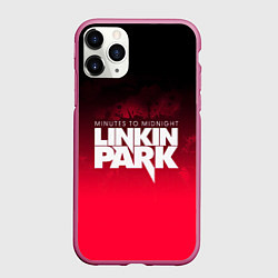 Чехол iPhone 11 Pro матовый Linkin Park: Minutes to midnight, цвет: 3D-малиновый