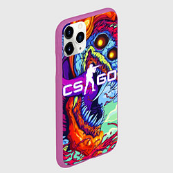 Чехол iPhone 11 Pro матовый CS:GO, цвет: 3D-фиолетовый — фото 2