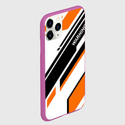 Чехол iPhone 11 Pro матовый CS:GO - Asiimov P90 Style, цвет: 3D-фиолетовый — фото 2