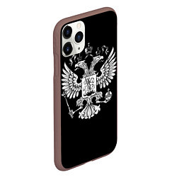 Чехол iPhone 11 Pro матовый Двуглавый орел, цвет: 3D-коричневый — фото 2
