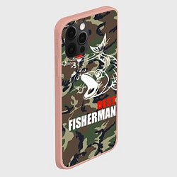 Чехол для iPhone 12 Pro Max Best fisherman, цвет: 3D-светло-розовый — фото 2