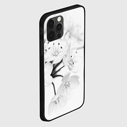 Чехол для iPhone 12 Pro Max Белая сакура, цвет: 3D-черный — фото 2