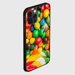 Чехол для iPhone 12 Pro Max Сладкие конфетки, цвет: 3D-черный — фото 2