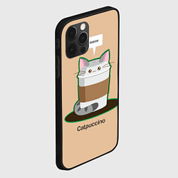 Чехол для iPhone 12 Pro Max Catpuccino, цвет: 3D-черный — фото 2