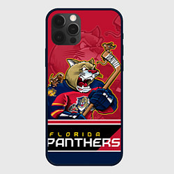 Чехол для iPhone 12 Pro Max Florida Panthers, цвет: 3D-черный