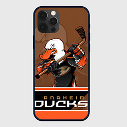 Чехол для iPhone 12 Pro Max Anaheim Ducks, цвет: 3D-черный