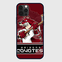 Чехол для iPhone 12 Pro Max Arizona Coyotes, цвет: 3D-черный