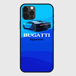 Чехол для iPhone 12 Pro Max Bugatti hypercar, цвет: 3D-черный