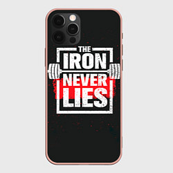 Чехол для iPhone 12 Pro Max The iron never lies, цвет: 3D-светло-розовый