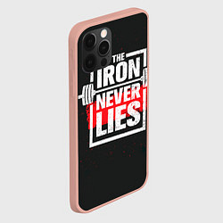 Чехол для iPhone 12 Pro Max The iron never lies, цвет: 3D-светло-розовый — фото 2