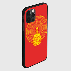 Чехол для iPhone 12 Pro Max Гомер медитирует, цвет: 3D-черный — фото 2