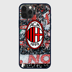 Чехол для iPhone 12 Pro Max Milan FC, цвет: 3D-черный