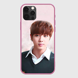 Чехол для iPhone 12 Pro Max Kim SeokJin, цвет: 3D-малиновый