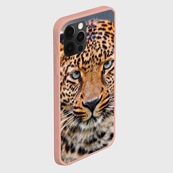 Чехол для iPhone 12 Pro Max Грустный леопард, цвет: 3D-светло-розовый — фото 2