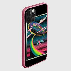 Чехол для iPhone 12 Pro Max Led Zeppelin: Colour Fly, цвет: 3D-малиновый — фото 2