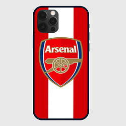 Чехол для iPhone 12 Pro Max Arsenal FC: Red line, цвет: 3D-черный