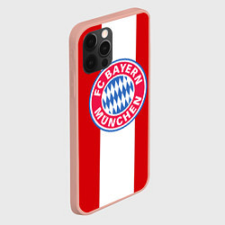 Чехол для iPhone 12 Pro Max Bayern FC: Red line, цвет: 3D-светло-розовый — фото 2