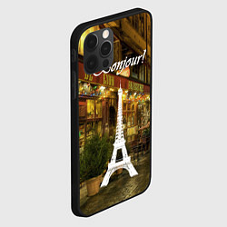 Чехол для iPhone 12 Pro Max Bonjour - Paris, цвет: 3D-черный — фото 2