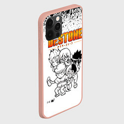 Чехол для iPhone 12 Pro Max Доктор Стоун персонажи, цвет: 3D-светло-розовый — фото 2