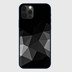 Чехол для iPhone 12 Pro Max Abstract gray, цвет: 3D-черный